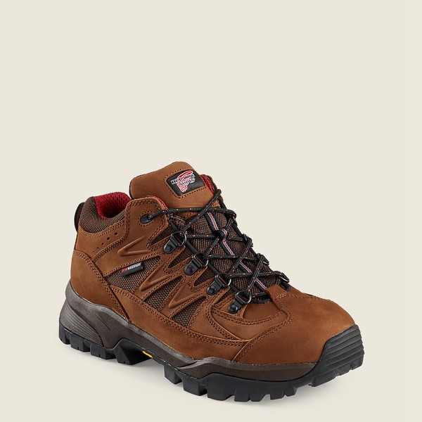 Red Wing Mens Truhiker - 3-inch Waterproof Safety Toe - Hiking Boots Brown - 0619YKMCX